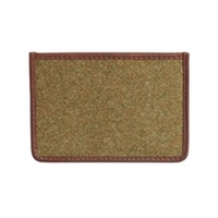 Credit Card Holder army khaki and antiqued leather