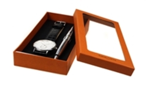 Diamond Watch And Mother Of Pearl Pen Gift Set