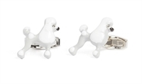 Enamel And Swarovski Crystal Poodle Cufflink