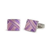 Enamel Gradient Purple Cufflinks