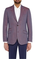 Fine Herringbone Purple Linen Jacket