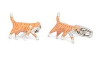 Ginger Tom Enamel And Swarovski Cufflink