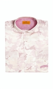 Japanese Made Camo Linen Plum Shirt