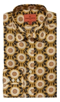 Made With Liberty Fabric Walter Floral Mustard Shirt