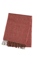 Merino Wool Glen Plaid Red Scarf