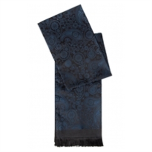 Paisley Silk Scarf Teal