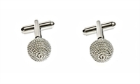 Rope Ball Silver Cufflinks