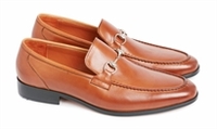 S13-157 Tan Leather Loafer Shoe