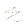 Hoop Earrings with Gemstone and Chain - Hoop Stone By Kat&Bee Finer Jewellery
