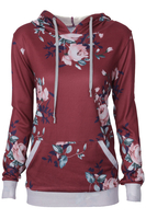 Cupshe All In Game Floral Hooded Sweatshirt