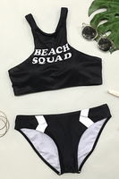 Cupshe Beach Squad Sport Bikini Set