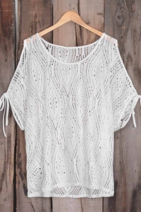 Cupshe Delicate Leaves Hollow Cover-Up