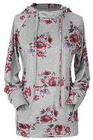 Cupshe Flowers In Shadow Hooded Sweatshirt