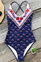 Cupshe I Will Stay Print One-piece Swimsuit