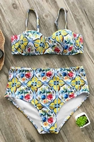 Cupshe Netherfield Park Print Bikini Set