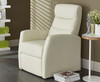 Thomas Cream Faux Leather Manual Recliner Chair