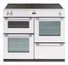 Belling DB4100 100cm Electric Induction Range Cooker in White