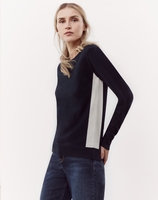 Cashmere Side Stripe Jumper