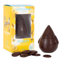 Dark Chocolate Easter Chick with Buttons Vegan Easter Chocolate