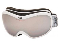 Bloc Drift Ski Goggles - Matt White / Vermillion (One Size / White)