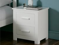 Flintshire Buckley White Bedside Cabinet