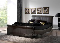 Kaydian Bamburgh Leather Sleigh Bed