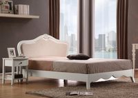 Romance French Style Wooden and Upholstered Bed Frame