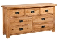 Rustic Oak 3 Over 4 Chest
