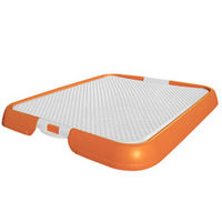 Nugi Indoor Dog Litter Tray Medium Orange & White