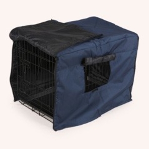Standard Warm Dog Cage Cover by PetPlanet - Giant Navy Blue