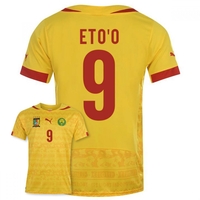 2014-15 Cameroon World Cup Away Shirt (Etoo 9)