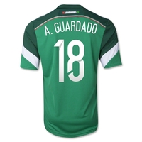 2014-15 Mexico World Cup Home Shirt (A.Guardado 18)