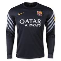 2015-2016 Barcelona Home Nike Goalkeeper Shirt (Black)