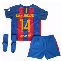 2016-17 Barcelona Home Baby Kit (Mascherano 14)