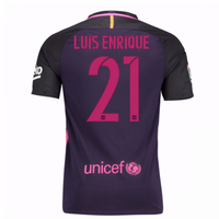 2016-17 Barcelona With Sponsor Away Shirt - (Kids) (Luis Enrique 21)