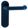 Bathroom Fittings & Products Altro Astra 21mm Steel Core Lever On 165 X 46 X 9mm Radius Plate - Unsprung - Altro Astra 21mm Steel Core Unsprung Lever Latch Set on 165 x 46 x 9mm Radius Plate - Midnight Blue