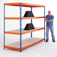 Extra High Shelving 600kg - 4 Level Heavy Duty Shelving - 600kg - 2000 x 1800 x 600mm