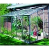 Eden Greenhouses - Green Aluminium Lean to 6 x 12 Metal Greenhouse