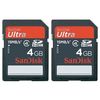 SanDisk 4 GB Ultra Class 4 SDHC card double pack