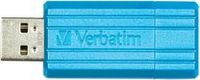VERBATIM 4GB USB STICK PIN STRIPE BLUE