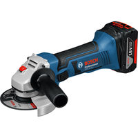 Bosch GWS 18 V-Li 18v Cordless Angle Grinder 115mm / 4.5" Disc with L Boxx & 2 Lithium Ion Batteries 4ah