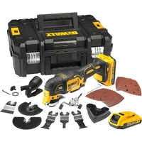 DeWalt DCS355D2 18v Cordless XR Multi Tool + 35 Accessories with 2 Lithium Ion Batteries 2ah