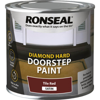 Ronseal Diamond Hard Door Step Paint Red 250ml