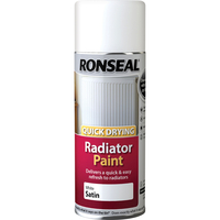 Ronseal One Coat Radiator Spray White Satin 400ml