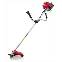 Sanli GTS33 Straight Shaft Petrol Brush Cutter + Line Trimmer Head with U Handle & 32.6cc 2 Stroke Full Crank Engine