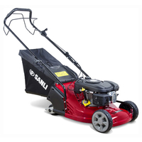 Sanli LSPR42 Self Propelled Petrol Rotary Lawn Mower 420mm Cut Width with ABS Deck Rear Roller & Sanli 400 Series 135cc Engine