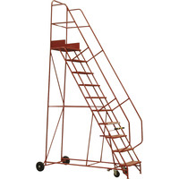 Sealey 3.5 Metre Mobile Safety Step Ladder 10 Tread