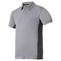 Snickers Mens AVS Polo Shirt Grey / Black 52" Chest 2XL