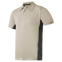Snickers Mens AVS Polo Shirt Khaki / Black 41" Chest Medium