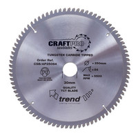 Trend Craft Blade Tcp 250mm x 84T x 30mm (Saw Blades / Circular Saw Blade 250mm)